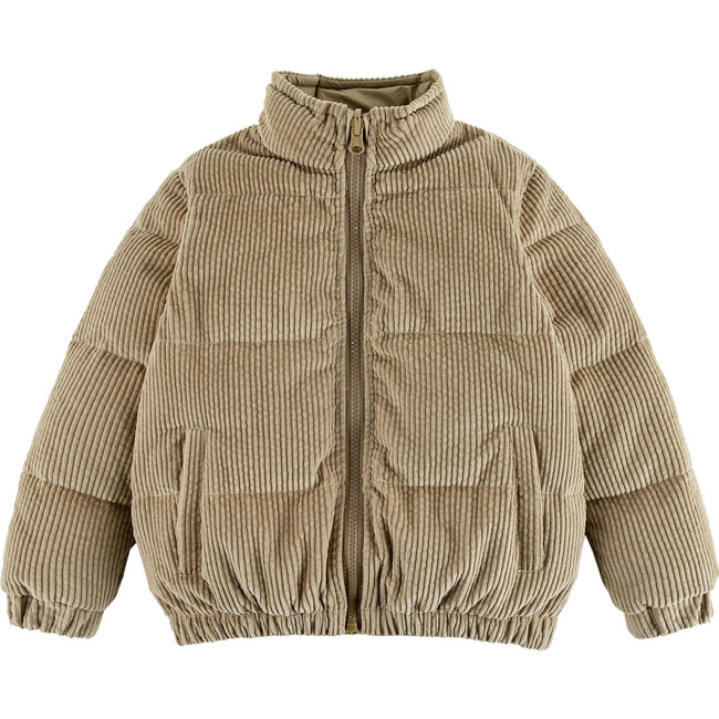 Corduroy puffy jacket best sale