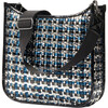 Women's Woven Adjustable Crossbody Strap Box Bag, Metallic - Bags - 2