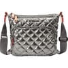 Women's Metro Scout Deluxe Zipper Pocket Crossbody Bag, Pewter Metallic - Bags - 1 - thumbnail