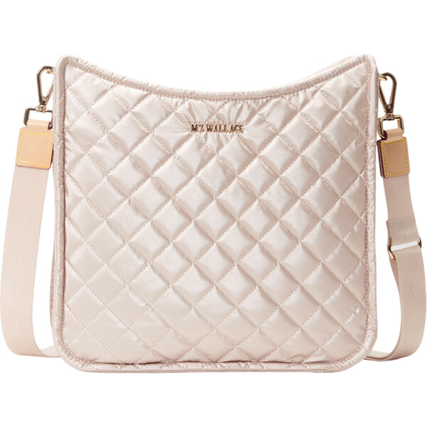Women's Metro Adjustable Crossbody Strap Box Bag, Pale Rose Gold