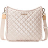 Women's Metro Adjustable Crossbody Strap Box Bag, Pale Rose Gold Metallic - Bags - 1 - thumbnail