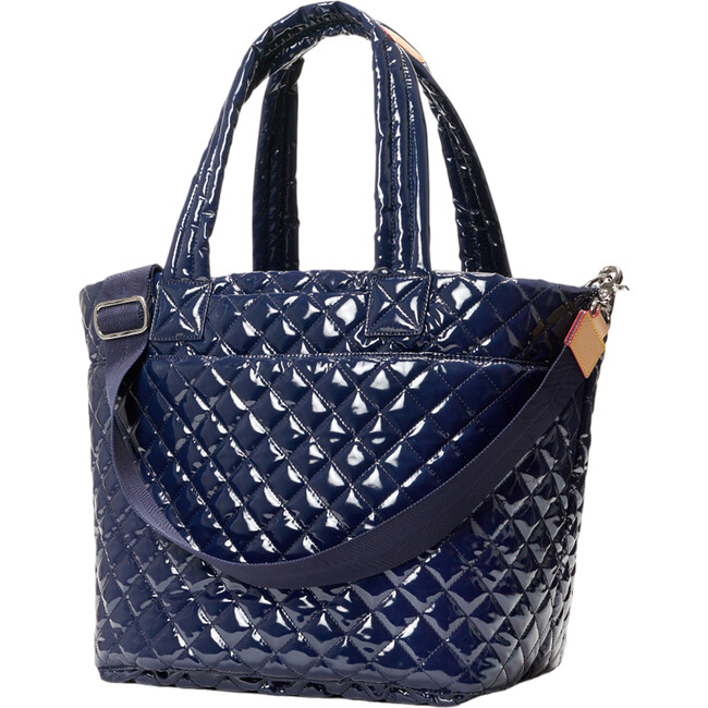 Women's Medium Metro Deluxe Adjustable Crossbody Strap Tote Bag, Navy Lacquer - Bags - 2