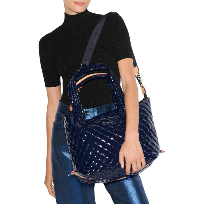 Women's Medium Sutton Deluxe Adjustable Crossbody Strap Bag, Navy Lacquer - Bags - 5