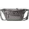 Women's Crosby Crossbody Exterior Pocket Sling Bag, Pewter Metallic - Bags - 1 - thumbnail