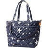 Women's Large Empire Slim Padded Straps Tote Bag, Dawn & Silver Stars - Bags - 2