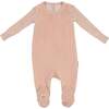 Luxe Texture Footie Pink Whip - Footie Pajamas - 1 - thumbnail