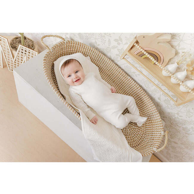 Luxe Texture Layette Set Ivory - Mixed Apparel Set - 4