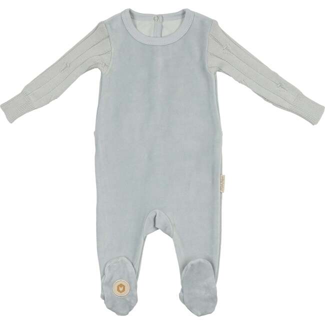 Luxe Texture Footie Blue Dawn - Footie Pajamas - 1