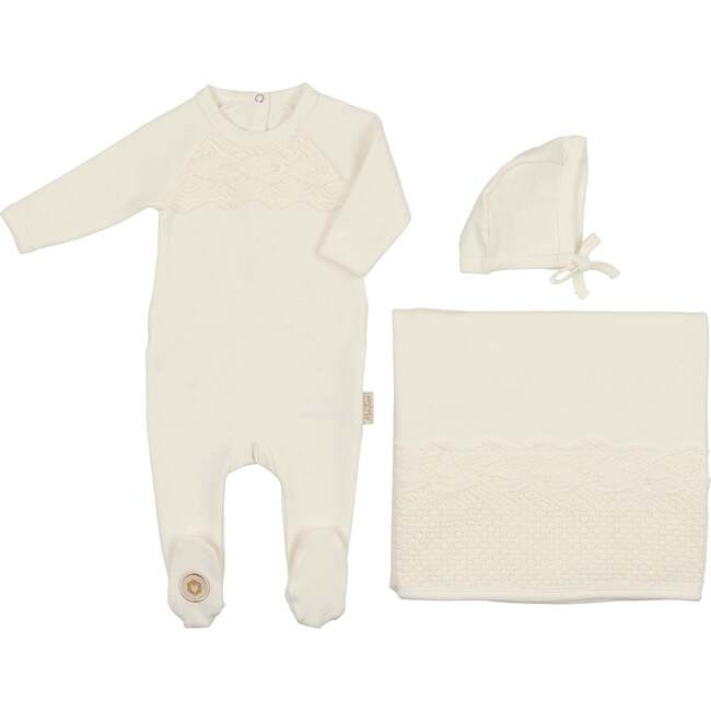 Look of Lace Layette Set Ivory