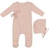 Leaf Print Wrap Gift Set Light Rose - Mixed Apparel Set - 1 - thumbnail