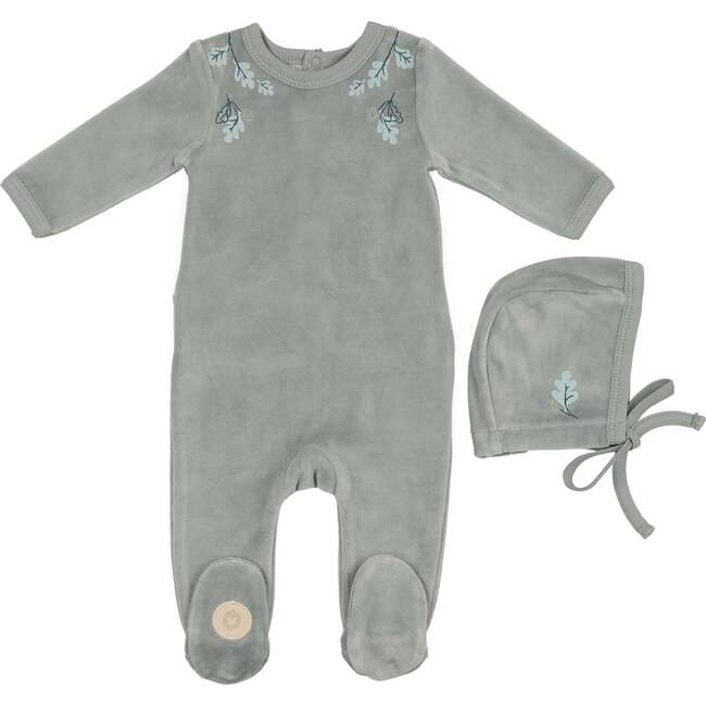 Hanging Leaves Boys Gift Set Slate Blue