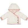 Fur-ever Wrap Jacket Ivory & Pink - Jackets - 1 - thumbnail