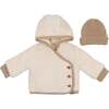 Fur-ever Wrap Jacket Gift Set Ivory & Taupe - Mixed Apparel Set - 1 - thumbnail