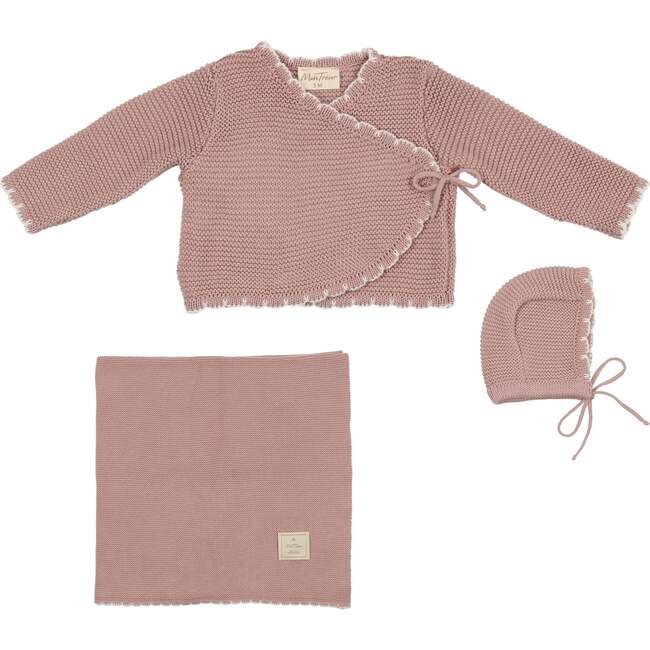 Wrapture Cardigan Layette Set Pale Mauve