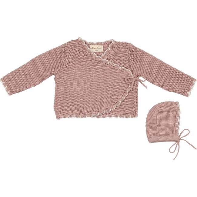 Wrapture Cardigan Gift Set Pale Mauve