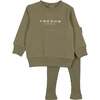 Tresor Cozy Cotton Ensemble Sage - Mixed Apparel Set - 1 - thumbnail