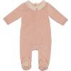 Tiny Eyelet Footie Rose Smoke - Footie Pajamas - 1 - thumbnail