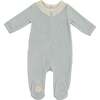 Tiny Eyelet Footie Blue Dawn - Footie Pajamas - 1 - thumbnail