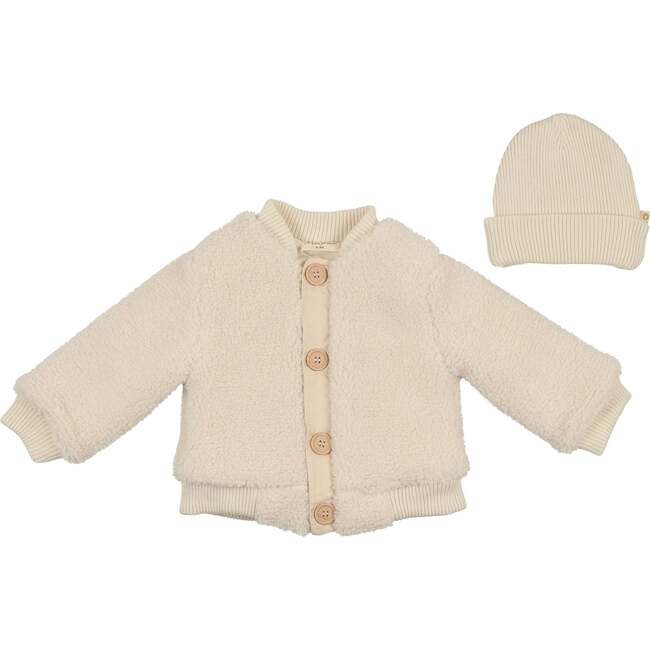 Sharp Sherpa Jacket Gift Set Ivory