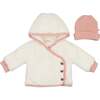 Fur-ever Wrap Jacket Gift Set Ivory & Pink - Mixed Apparel Set - 1 - thumbnail