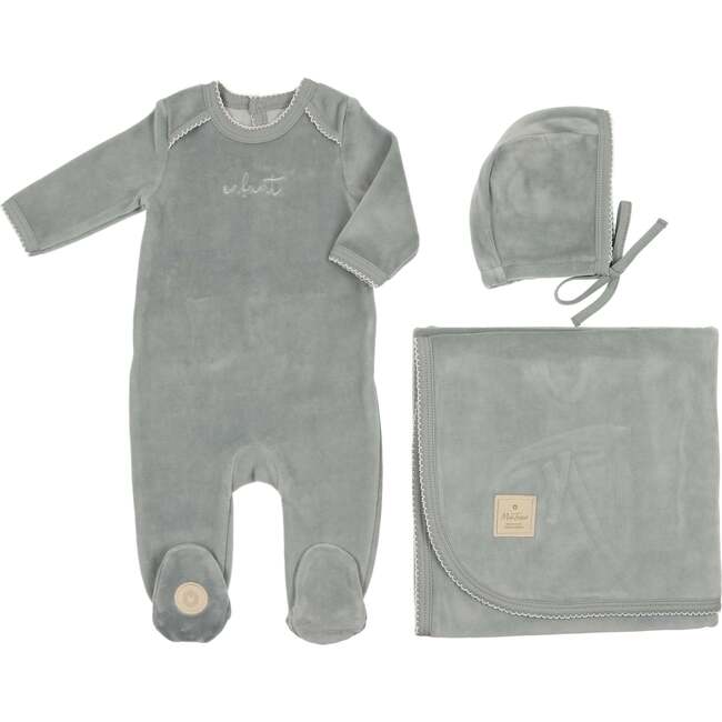 Enfant Scripted Layette Set Quarry