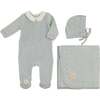 Dot to Dot Collared Layette Set Blue Dawn - Mixed Apparel Set - 1 - thumbnail