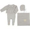 Collared Coordinate Footie Ivory - Footie Pajamas - 2