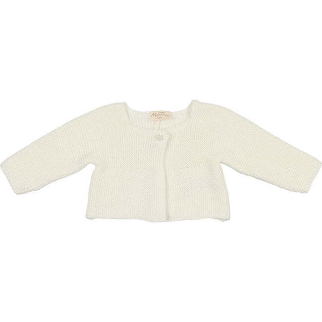 Collared Coordinate Cardigan Ivory