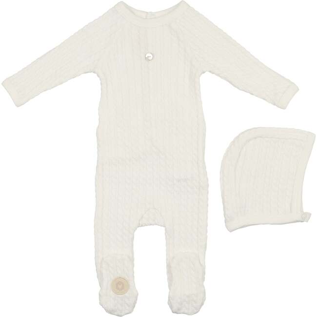 Cable Knit Gift Set Ivory