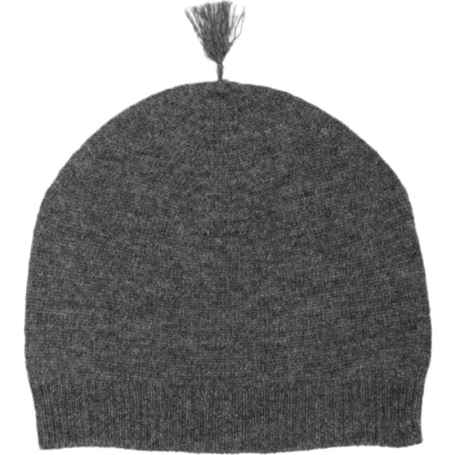 Cashmere & Merino Wool Beanie Dark Gray Melange