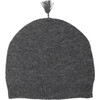 Cashmere & Merino Wool Beanie Dark Gray Melange - Hats - 1 - thumbnail