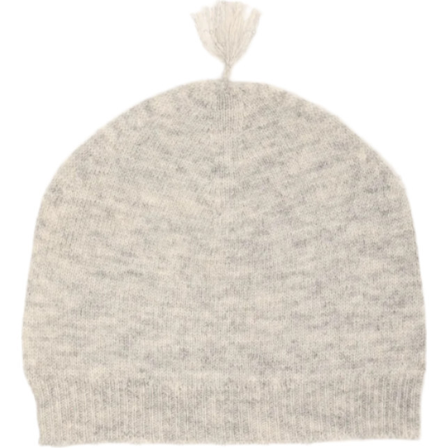 Cashmere & Merino Wool Beanie Grey Merle