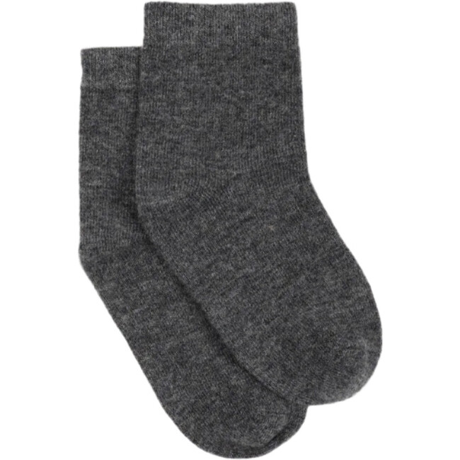 Cashmere & Wool Socks Dark Gray Melange