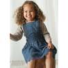 Elea Corduroy Cotton Anglaise Dress Vintage Blue - Dresses - 6