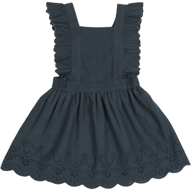 Chloé Corduroy Cotton Anglaise Dress Vintage Blue - Dresses - 1