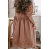 Aurora Ruffle Collar Cotton Dress Chocolat - Dresses - 4