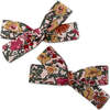 Skinny Ribbon Pigtail Bows, Liberty of London Blush Floral - Hair Accessories - 1 - thumbnail