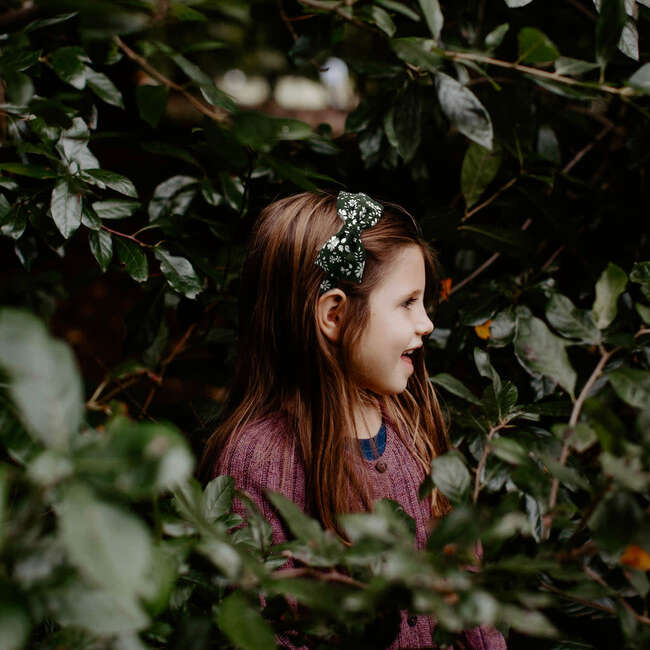 Liberty of London Bow Headband, Olive Floral - Headbands - 2