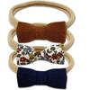 Itty Bitty Bow Baby Headbands, Navy/Brown Bundle Set - Hair Accessories - 1 - thumbnail