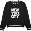 Women's New York City Sweatshirt, Black - Sweatshirts - 1 - thumbnail