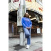 Women's New York Sweatshirt, Blue - Sweatshirts - 3