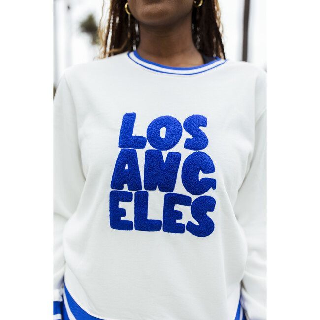 Women's Los Angeles Sweatshirt, Ivory - Sweatshirts - 2