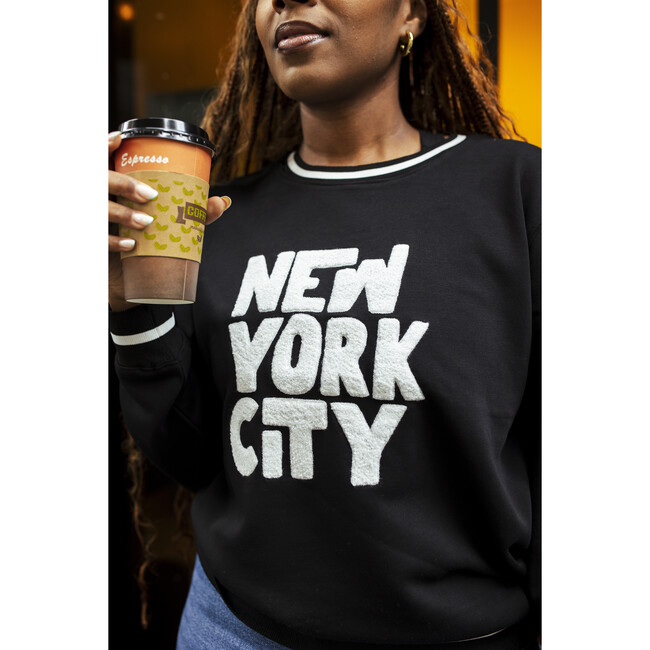 Women's New York City Sweatshirt, Black - Sweatshirts - 3