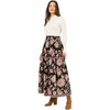 Women's Rosalita Flattering Elastic Waist Printed Skirt, Tamara Cedar - Skirts - 2