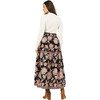 Women's Rosalita Flattering Elastic Waist Printed Skirt, Tamara Cedar - Skirts - 3