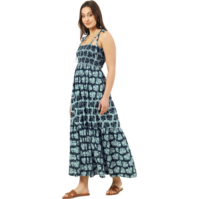 Women's Lana Adjustable Shoulder Ties Sleeveless Maxi Dress, Akola Storm - Dresses - 2