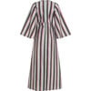 Women's Stevie Block Print Striped Round Neck Long Bell Sleeve Flared Dress, Multicolors - Dresses - 2