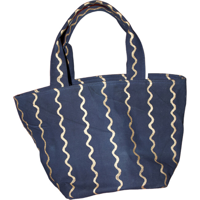 Women's Maggi Lisbon Print Parallel Handle Tote Bag, Blue