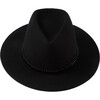 Women's Blaine Fedora Hat, Black - Hats - 2