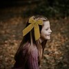 Big Velvet Bow, Mustard - Hair Accessories - 2